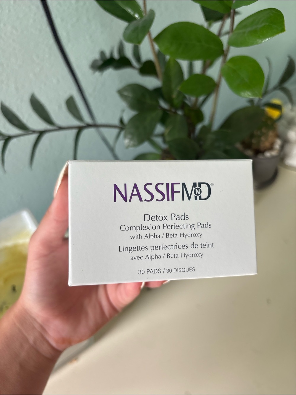 NassifMD Detox Pads - White Box with Purple Logo